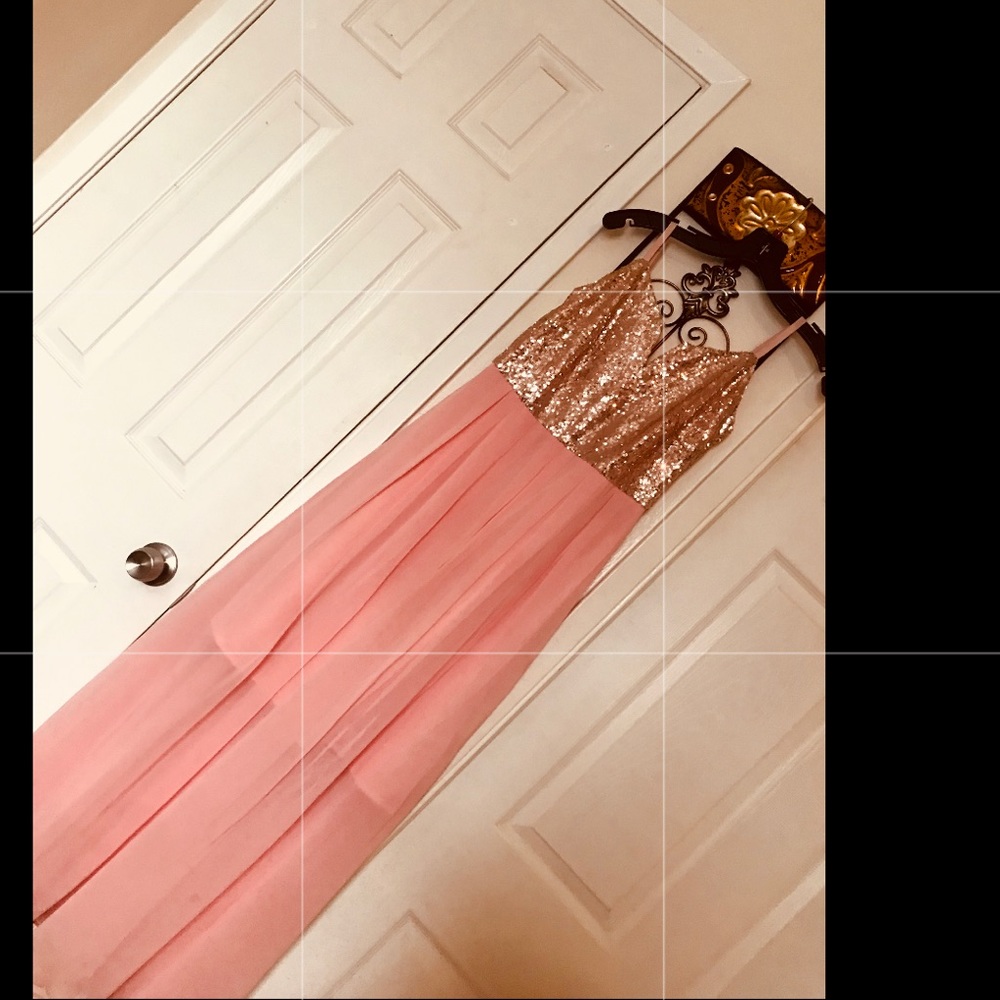 Spense long chiffon maxi dress